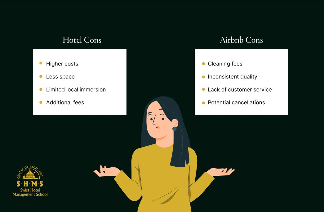 ข้อเสียของที่พัก Airbnb และโรงแรม